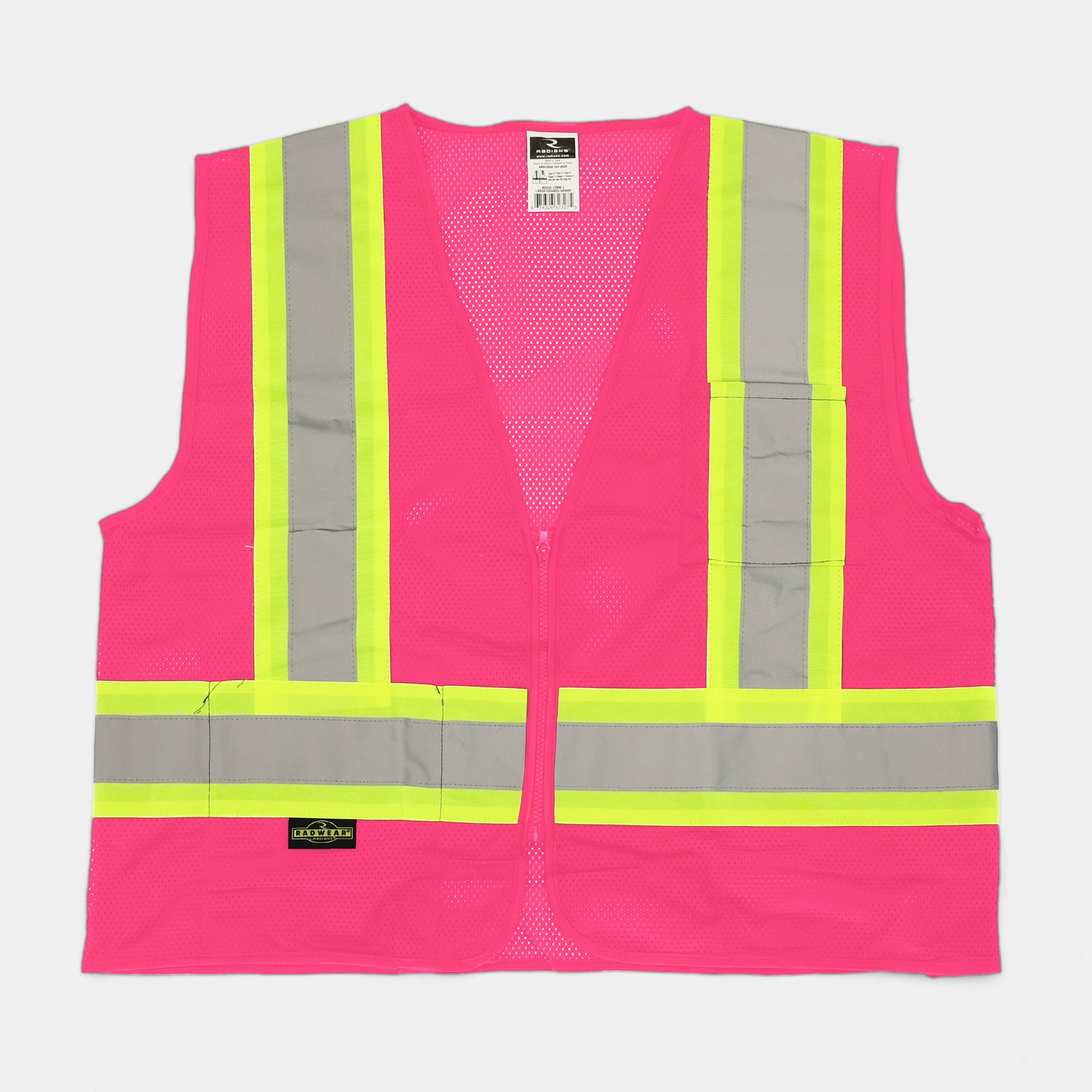 Safety Vest With Zipper, Class 1